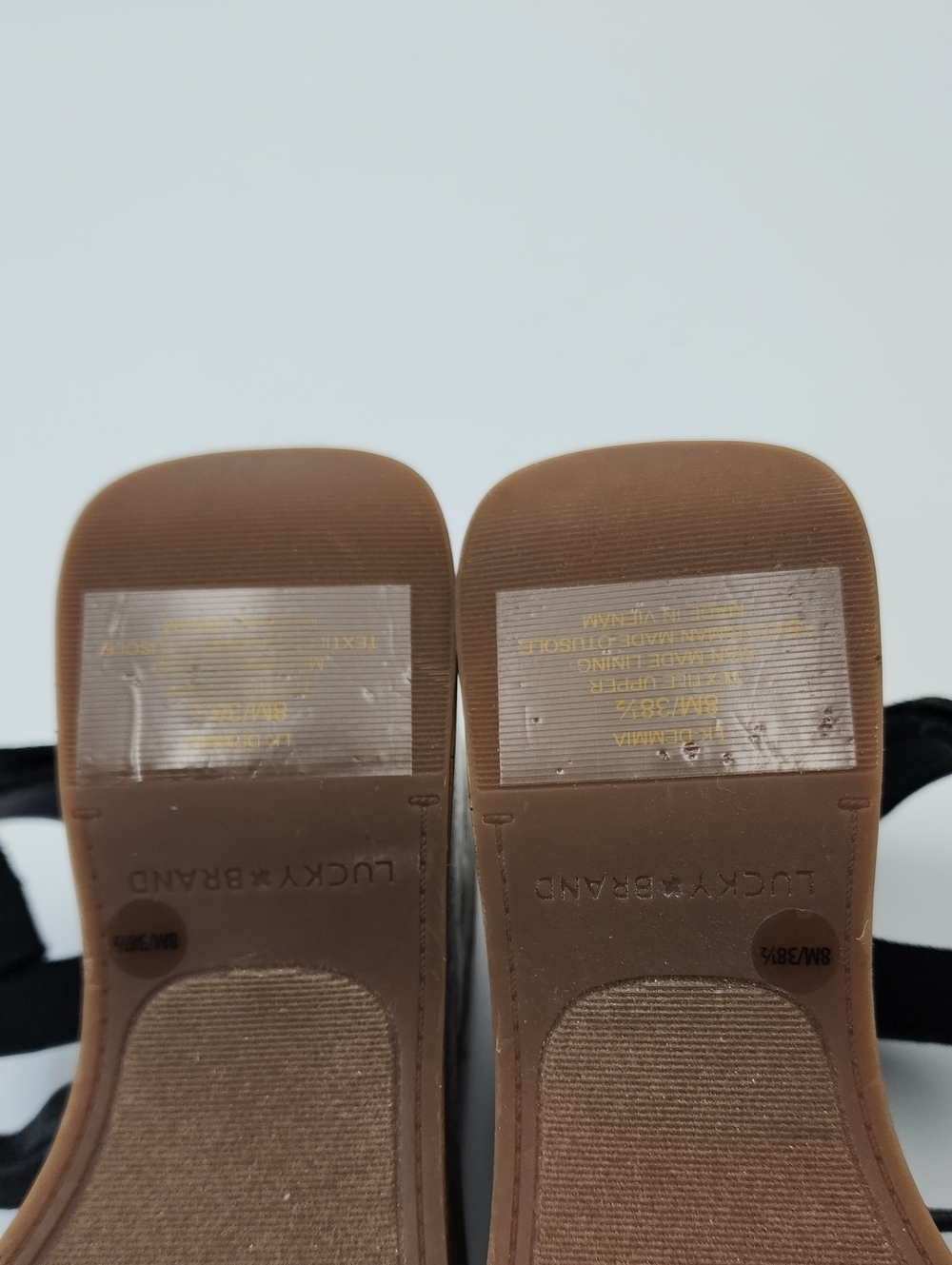 Lucky Brand Demmia Black Canvas Platform Wedge NWOT Size 8 - Picture 12 of 13